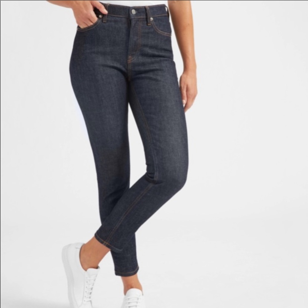 Everlane The High-Rise Skinny Jean Size 26 Indigo - Picture 7 of 16